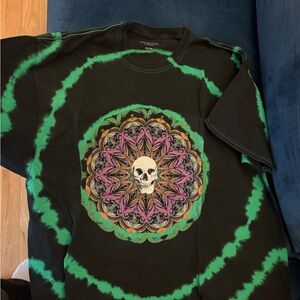 Urban Outfitters Black and Green Stitch Tee